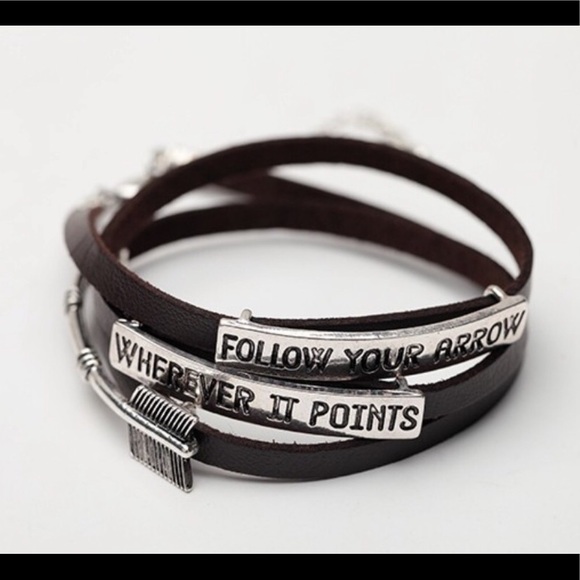 Artisan Moon Jewelry - Last one! FINAL⬇️Leather, boho wrap style bracelet